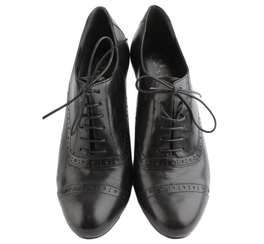 OTHER BRAND Kolhan Schwarze Schnür-Stiefeletten 6B 26811186