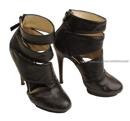 NEIL BARRETT Schwarze Plateauboots 36 2501635416 26811149