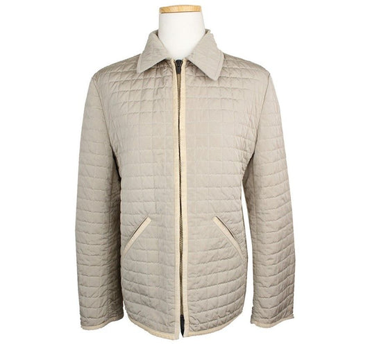MAXMARA マレラ ベージュ キルティング スウェード トリム パディングジャケット1 26812231