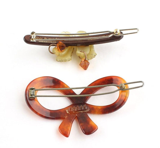 Other Brand Chic É Mode Bow and Yellow Bell Hairpin Set of 2 26811972