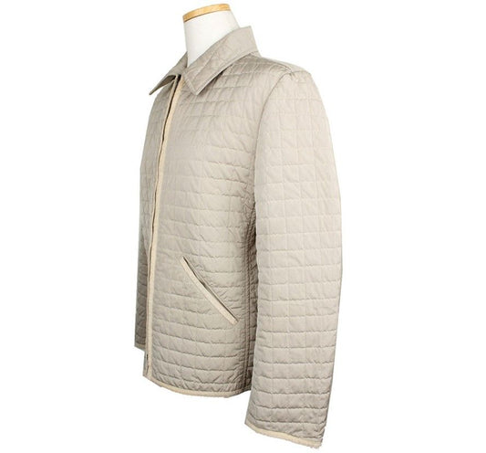 MAXMARA マレラ ベージュ キルティング スウェード トリム パディングジャケット1 26812231
