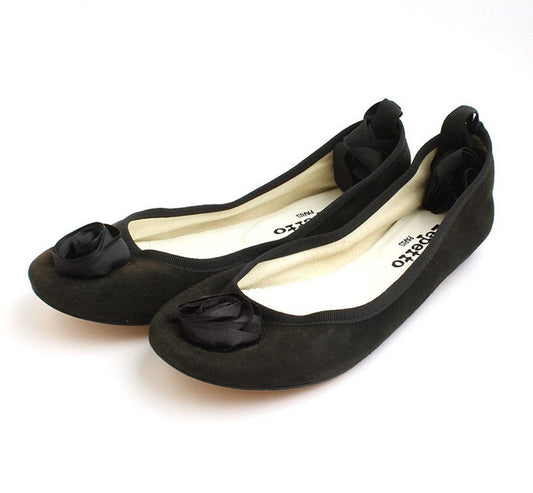 REPETTO Schwarze Rosenschleifen Ballerinas 235 27162590