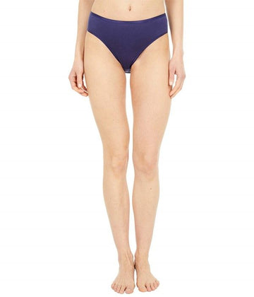 Hanro Refurbished Women's Seamless High-Waist Full Brief Cotton Underwear Navy 1626 27471030