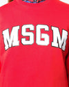 MSGM Women White Logo Sweatshirt 2541MDM163 3626491124 27643343 [P]