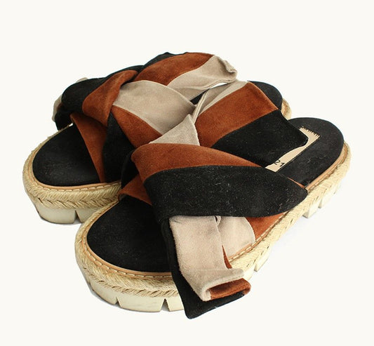 N°21 N21 Multi Suede Espadrille Slippers 35 28087877