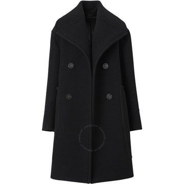 BURBERRY Damen Oversized Big Collar Doppelreiher Langmantel Schwarz 4562481N 28171913
