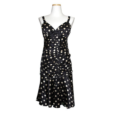 BETSEY JOHNSON Betsy Johnson Schwarz & Weiß Seidenkleid 66 45060230