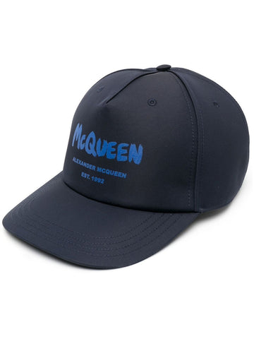 Alexander McQueen Graffiti Logo Baseball Cap 667778 45131236