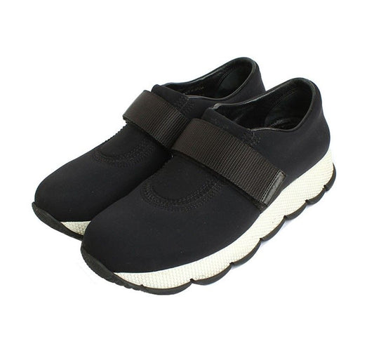 PRADA ブラックベルクロスニーカー 36 5830992065 28448771