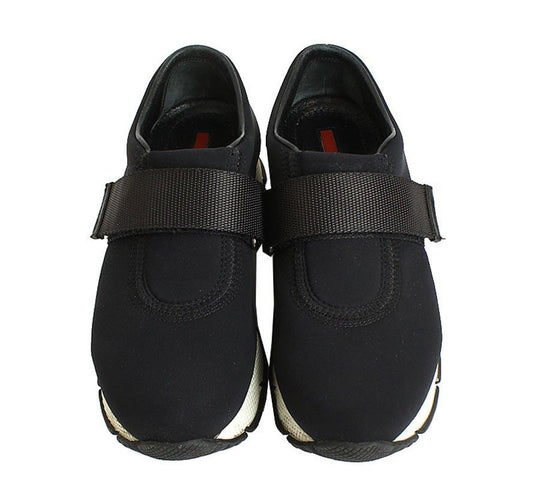 PRADA ブラックベルクロスニーカー 36 5830992065 28448771