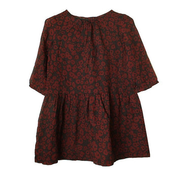 Burberry Kids Burgundy Flower Dress 8 Years 28601903
