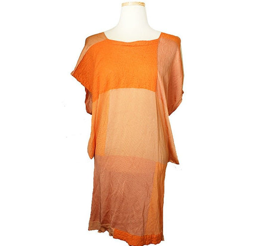 ISSEY MIYAKE Issey Orange Mohair-Woll-Mix Lange Strickjacke 55 66 28644833