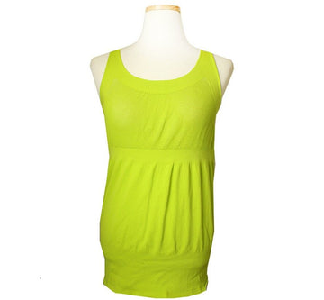 ISSEY MIYAKE イセイME ネオングリーン ニット ノースリーブ トップス 44 55 28644832