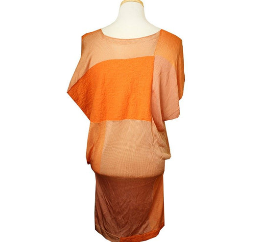 ISSEY MIYAKE Issey Orange Mohair-Woll-Mix Lange Strickjacke 55 66 28644833