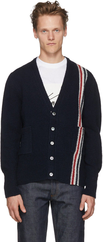 THOM BROWNE 三線ディテールインタラクシアモヘアカーディガン 1000000682 29558939