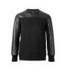 NEIL BARRETT Sweatshirt aus Leder-Mix mit Neopren Schwarz 29575492 [P]