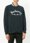 Burberry Lettering Embroidered Sweatshirt Navy 8003016 1000000666 29575410 [P]