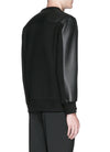 NEIL BARRETT Sweatshirt aus Leder-Mix mit Neopren Schwarz 29575492 [P]