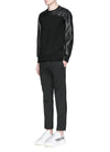 NEIL BARRETT Sweatshirt aus Leder-Mix mit Neopren Schwarz 29575492 [P]