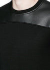 NEIL BARRETT Sweatshirt aus Leder-Mix mit Neopren Schwarz 29575492 [P]