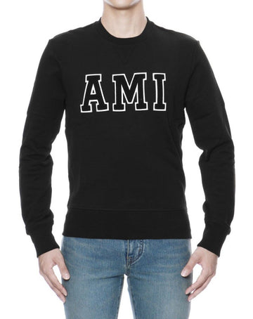 AMI Logo Stickerei Sweatshirt Schwarz H17J024 730 1000000533 29575532