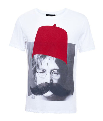 OTHER John Lennon Bedrucktes T-Shirt 51 LB118 1000000361 29575543