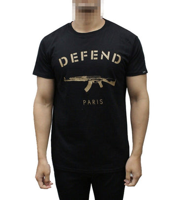 DEFEND PARIS Langarm T-Shirt mit Gold-Druck 14110676 1000000072 29575531