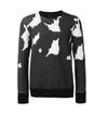 NEIL BARRETT Mohair-Muster Neopren Sweatshirt Schwarz PBJS60J A510S 1000000437 29575580 [P]
