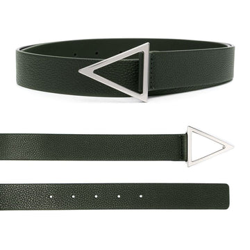 Bottega Veneta 22SS Triangle Buckle Belt Deep Green 657154 VCP51 3203 45191825