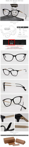 Burberry Eyeglass Frame BE2333 3001 Luxury Black Horn Rim 60923773 [P]