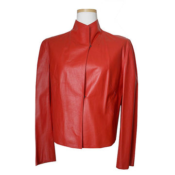Other Brand Red Lambskin Jacket 40(FR), 10(GB) 45234483