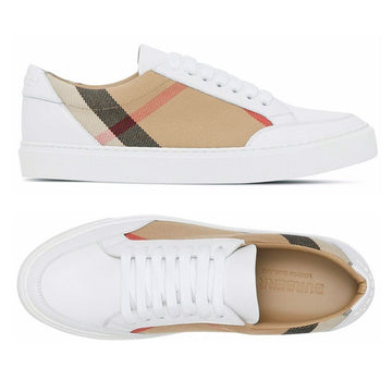 Burberry Women's Salmon Check Sneakers Optic White 8056712 45278786