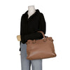 Burberry Medium Brown Leather House Check Banner Tote Bag 3958981 44458631 [P]
