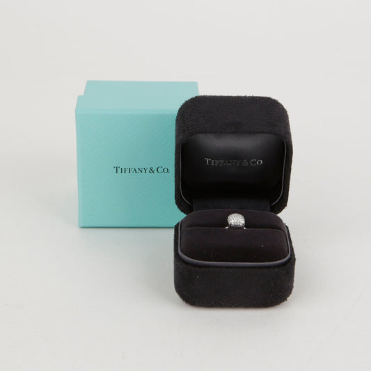 Tiffany & Co Size 7 18K White Gold Diamond Paloma Picasso Sugar Stack Ring 44820849
