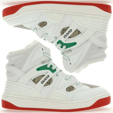 Gucci Kids Basket Lace-Up Sneakers 681359 2SHG0 9076 45614711