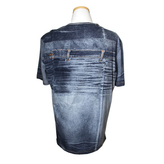 Roberto Cavalli Denim Print T-Shirt 55 45719657
