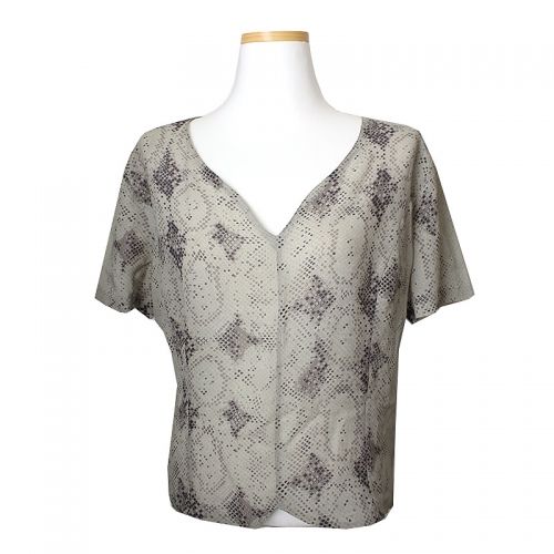 KRIZIA Crizia Silk Python Print Top 66 45755269