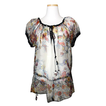 JEAN PAUL GAULTIER Femme Seiden-Chiffon Druckbluse 44, 55 45762611