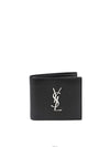Saint Laurent Silver Logo Wallet 453276 0SX0E 45771113 [P]