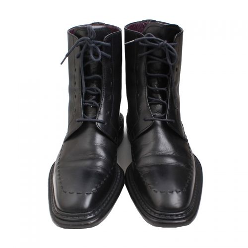 OTHER BRAND Chibidine schwarze Leder-Stiefel 36.5 45771369