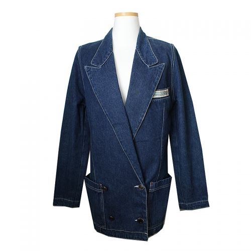 KRIZIA Crizia Double Button Denim Jacket 55 45779752