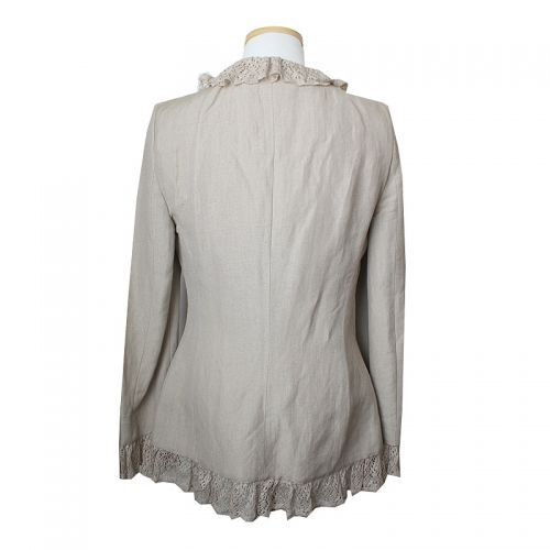 UNGARO Emanuelle Leinen-Seidenjacke 44 45785517