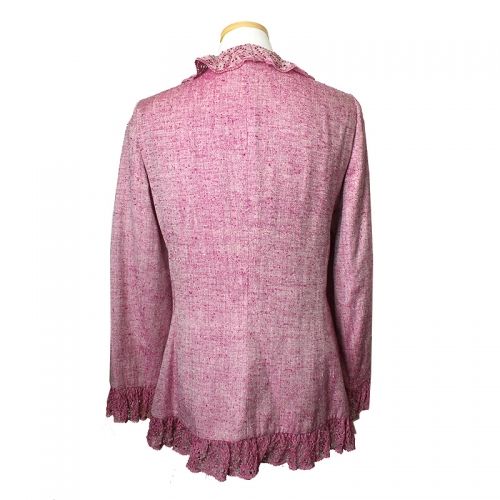 UNGARO Emanuele Pinklabel Lila Seidenjacke 55 45785628