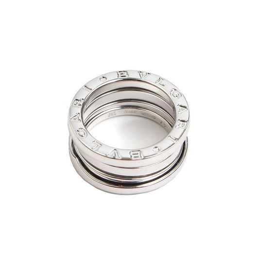 Bulgari B.zero1 750 White Gold 2-Ring Band Ring 7 45820581