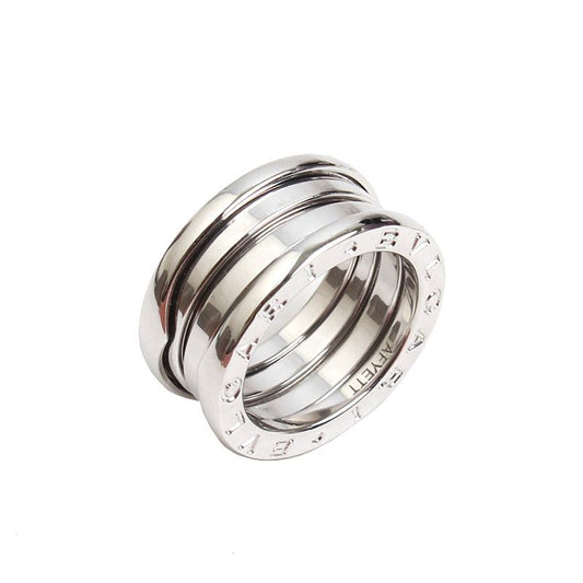 Bulgari B.zero1 750 White Gold 2-Ring Band Ring 7 45820581
