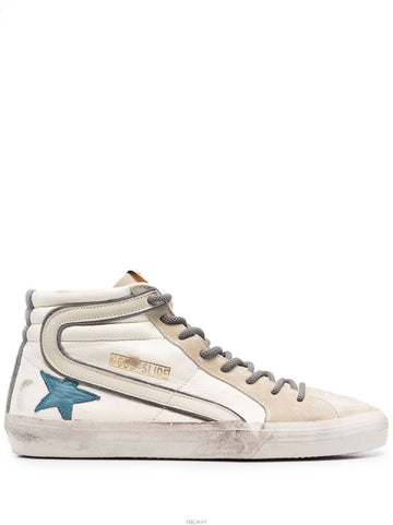Golden Goose Men's Side Leather High-Top Sneakers White (GMF00115 F004112 11382) 45866903