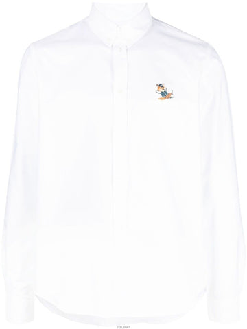 MAISON KITSUNE Dressed Fox Shirt / Weiß (KM00488WC2010) 46092283