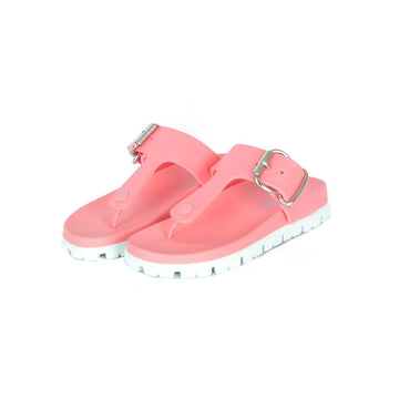 PRADA 23SS バックル フリップフロップ スライド サンダル 1Y876M 3LKV F0638 46155546