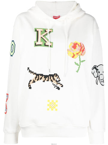 Kenzo Pixel Logo Hoodie 46158283