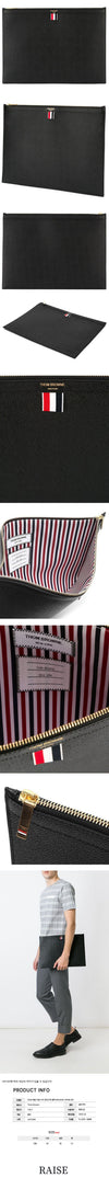 Thom Browne Pebble Grain Large Clutch Bag 23SS 00198 001 43688233 [P]